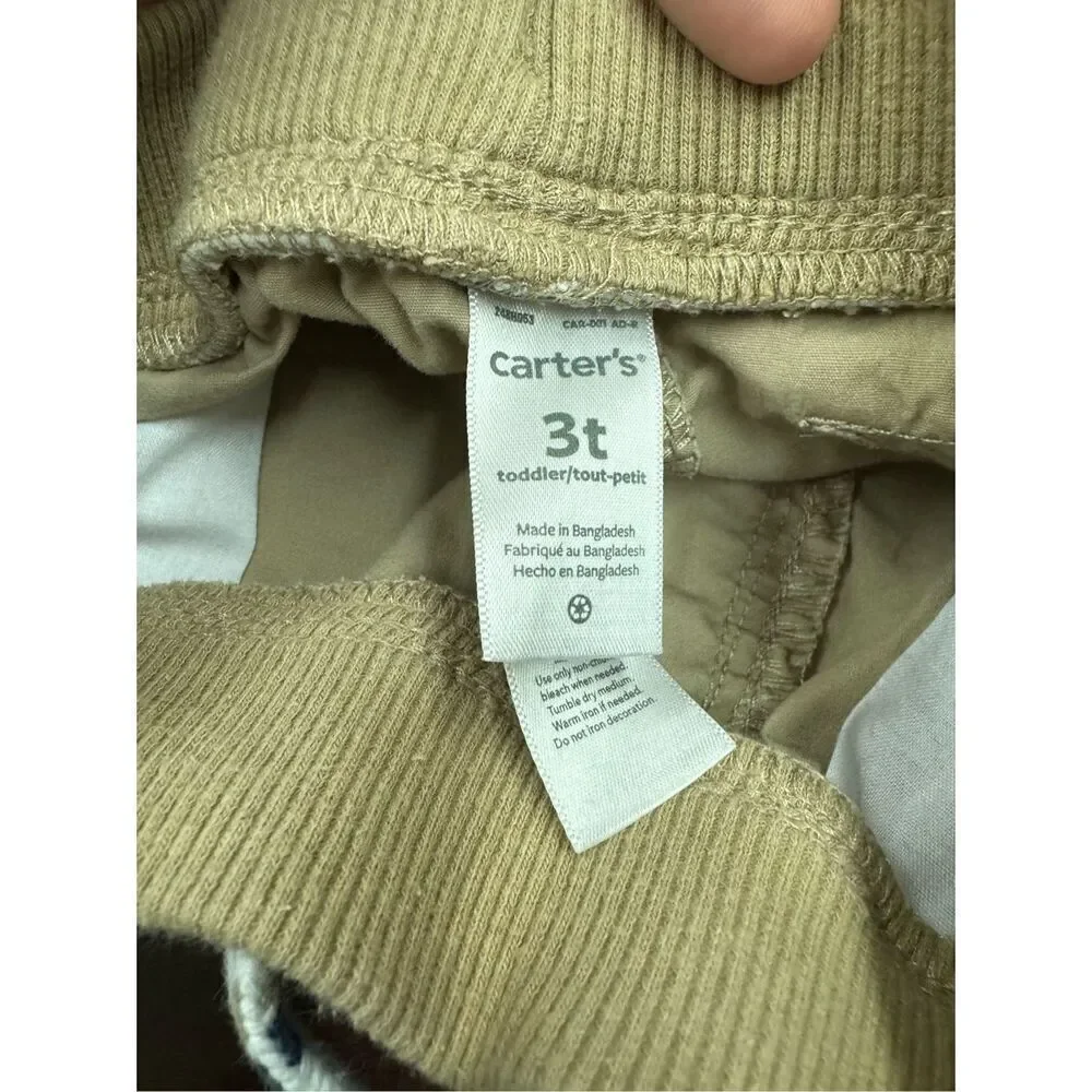 Carter’s Boys 3T Khaki Cargo Shorts
